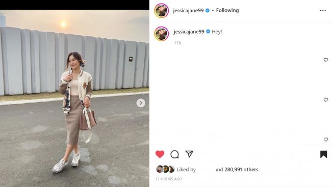 Foto: Jessica Jane Pakai OOTD Girly Serba Coklat, Warganet: Cewek Bumi Outfitnya Nggak Pernah Gagal (instagram/jessicajane99)