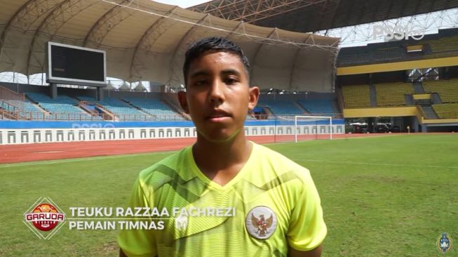 Striker timnas Indonesia U-19, Razzaa Fachrezi. (YouTube/PSSI TV)
