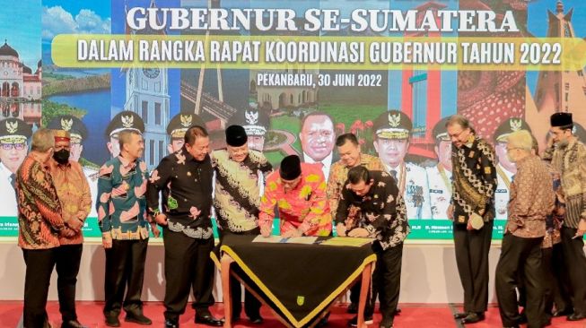 7 Gubernur di Sumatera Bangun Kerja Sama Pembangunan, Termasuk Sumatera Barat