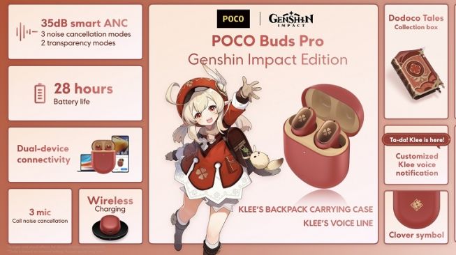 Poco Buds Pro Genshin Impact Edition. [Poco Indonesia]