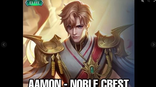 Aamon's Noble Crest Elite Skin. [Facebook/Mobile Legends Daily]