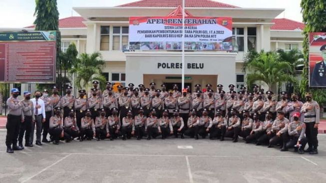 Usai Latihan Kerja, Polres Belu Lepas Siswa Diktukba SPN Polda NTT