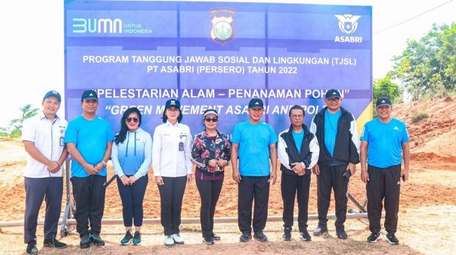 Asabri Tanami Pohon di Sejumlah Kesatuan Kepolisian