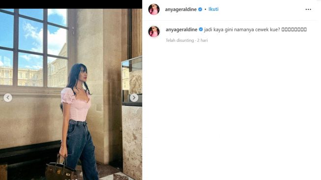 OOTD Cewek Kue Anya Geraldine (instagram/anyageraldine)