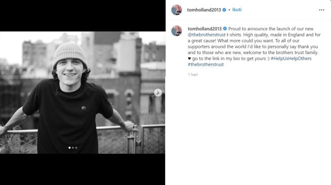 Unggahan terbaru Tom Holland (instagram/tomholland2013)