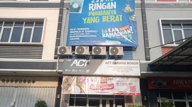 Gedung Kantor ACT Cabang Bogor Raya di Jalan Pandu Raya, Kecamatan Bogor Utara, Kota Bogor. (Bogordaily.net)