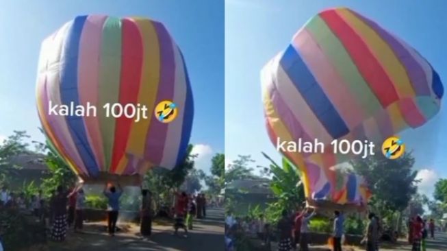 Niat Terbangkan Balon Udara, Malah Berakhir Apes