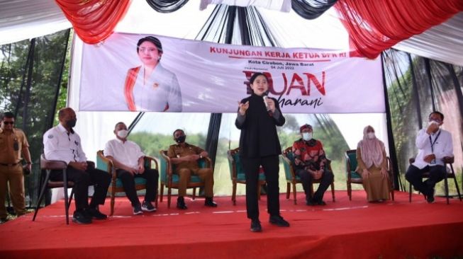 Ketua DPR RI, Dr. (H. C) Puan Maharani di Cirebon, Jabar. (Dok: DPR)