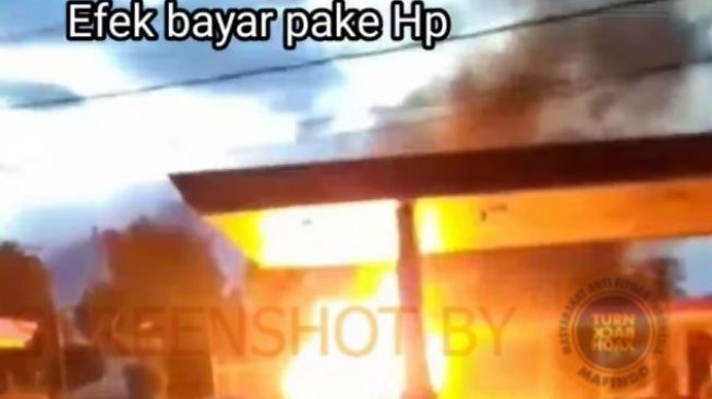 CEK FAKTA: SPBU Terbakar Efek Bayar Pakai HP pada 1 Juli 2022, Benarkah?