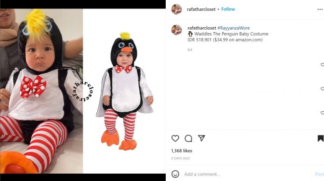 Foto: Intip 7 Potret Baby Rayyanza Pakai Kostum Unik, Gemasnya Kelewatan (instagram/rafatharcloset)