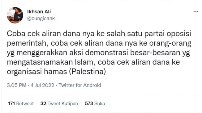 Warganet share fakta-fakta soal ACT. [Twitter]