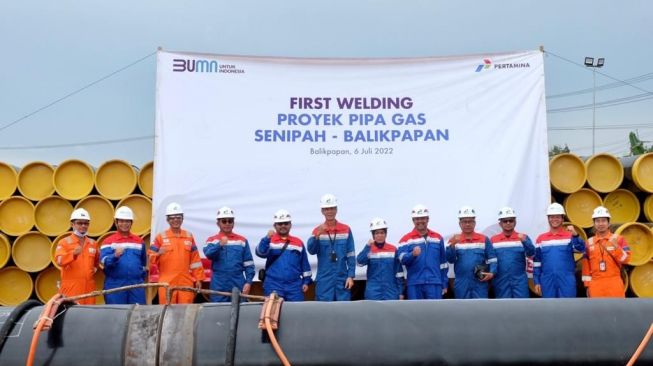 Jamin Supply ke Kilang Pertamina, Proyek Pipa Gas Senipah-Balikpapan Dimulai