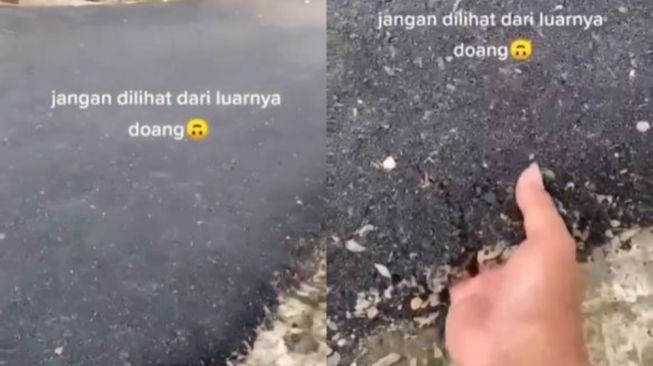 Viral Kondisi Jalan Baru Diaspal di Kudus, saat Diuji Coba Bak Remahan Kue Kering