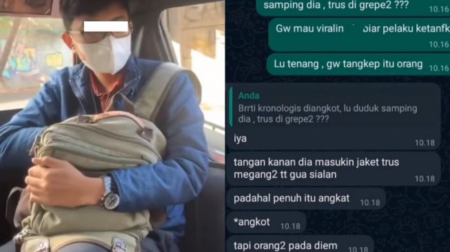 Pria Diduga Lecehkan Perempuan di Angkot, Korban Sudah Teriaki dengan Suara Bergetar, Penumpang Lain Hanya Diam