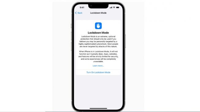 Fitur baru iPhone, Lockdown. [Apple]