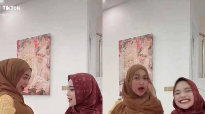 Foto: Main ke Rumah Ria Ricis, Begini Cantiknya Jeje Inces Pakai Hijab (tiktok/riaricis)