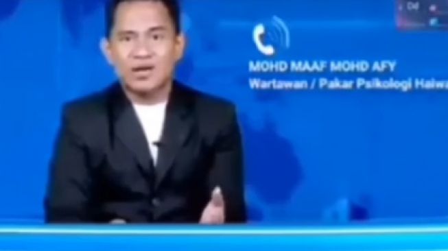 Video Kocak! Wartawan TV Ini Lupa Nama Sendiri saat Siaran Langsung