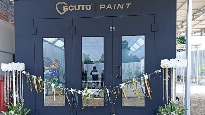 Scuto Indonesia meresmikan outlet Scuto Paint Jatijajar, Depok [Scuto Paint].