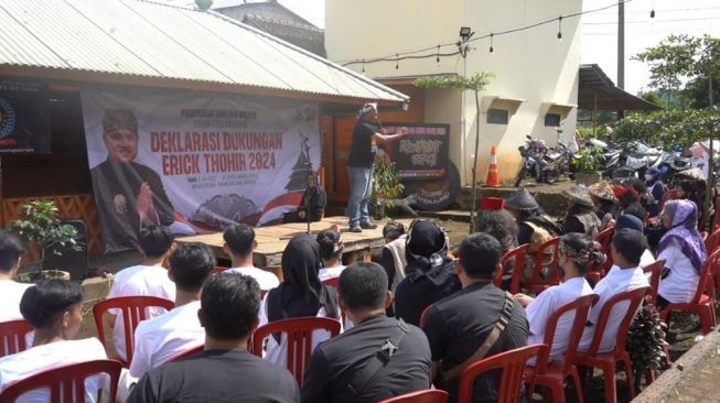 Gandeng Milenial dan Paguyuban Seni, Relawan Balad Erick Thohir Bandung Timur Deklarasikan Dukungan