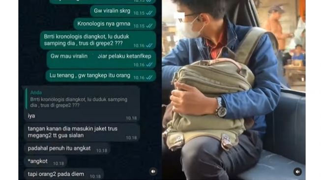 Viral Pria Terduga Pelaku Pelecehan Seksual di Angkot, Sembunyikan Tangan di Balik Tas dan Raba Penumpang