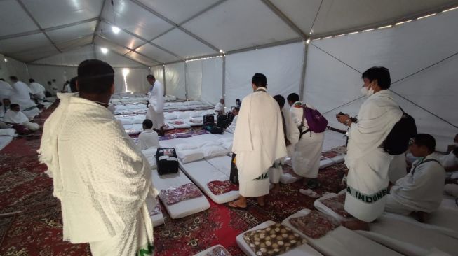 Jemaah haji mulai tiba di Arafah, Arab Saudi [Dok: MCH 2022]