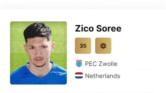 Profil Zico Soree, Striker Keturunan yang Bersedia Bela Timnas Indonesia di Piala Dunia U-20 2023