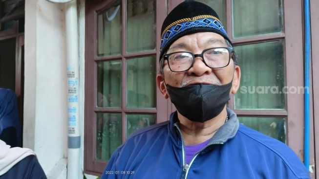 Hamid, paman Dicky Topan ditemui di rumah duka kawasan Petojo Utara [Suara.com/Rena Pangesti]