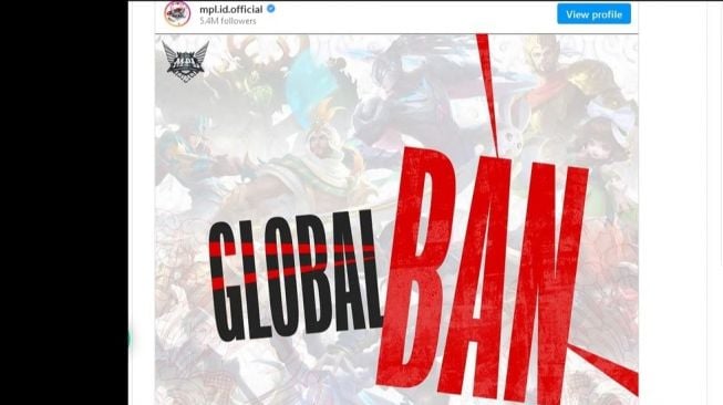 Global ban Mobile Legends [MPL_ID gaming on phone]