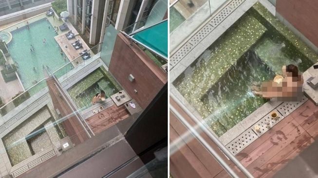 Asyik Indehoy di Jacuzzi Hotel, Aksi Dua Sejoli Ini Tak Sadar Diabadikan Seseorang, Sang Perekam Jadi Bulan-bulanan