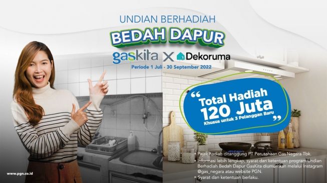 BUMN Gas Negara Gelar Program Undian Bedah Dapur Senilai Rp40 Juta, Segera Daftar!