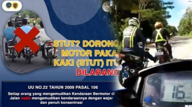 Benarkah "'Stut'' Motor Bisa Kena Tilang? Begini Kata Polda Metro Jaya