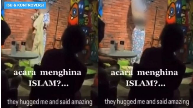 Geger! Cewek Komedian Tunggal Pakai Gamis Ngaku Hapal Al Quran Tapi Langsung Buka Baju