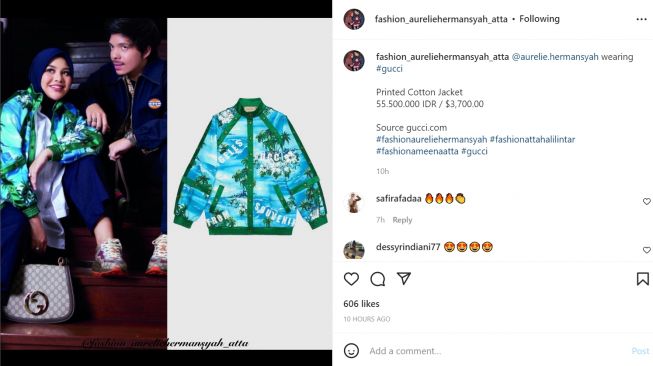 Foto: Adu Outfit Aurel Hermansyah dan Atta Halilintar saat Sesi Pemotretan, Siapa yang Paling Mahal? (instagram/fashion_aureliehermansyah_atta)