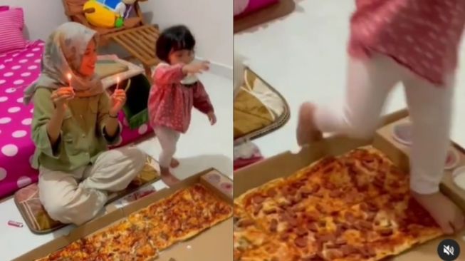 Niat Pesta Pizza Rayakan Ultah Berakhir Keinjek, Netizen: Dipikir Adeknya Itu Keset Kaki Bun