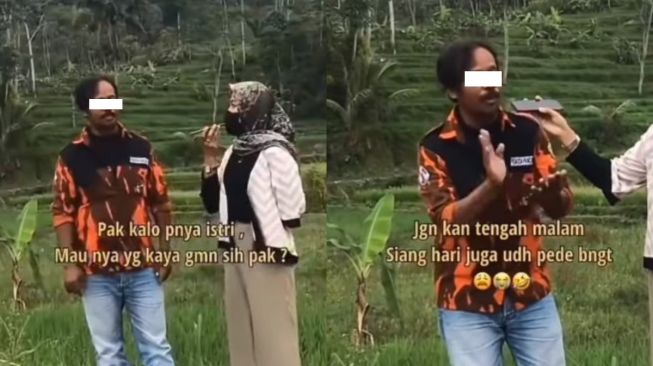 Ditanyai Tipe Istri Idaman, Jawaban Pria Berbaju Loreng Bikin Publik Emosi: Model Begitu Kagak Mau Sama Bapak