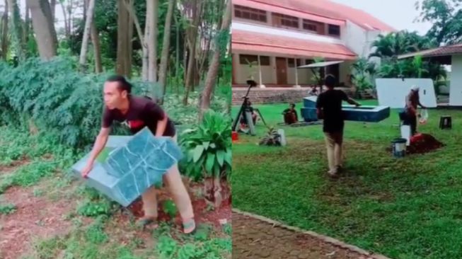 Pria Ini Jadi Sorotan Gegara Dengan Enteng Angkat Makam, Ternyata Ini Faktanya