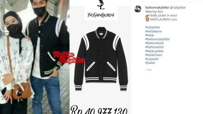 Jaket Rizky Billar (instagram/fashionrizkybillar)