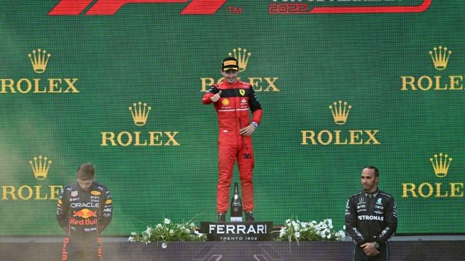 Naik Podium F1 GP Austria 2022, Leclerc, Verstappen dan Lewis Hamilton Didenda 10.000 Euro, Kenapa?