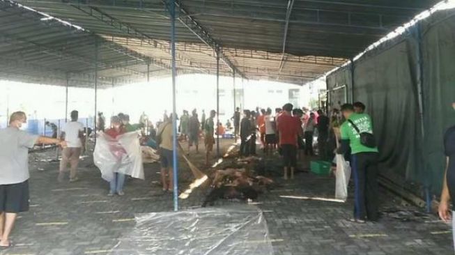 Masjid Jami Al-Qodar Kurban 11 Sapi dan 31 Kambing