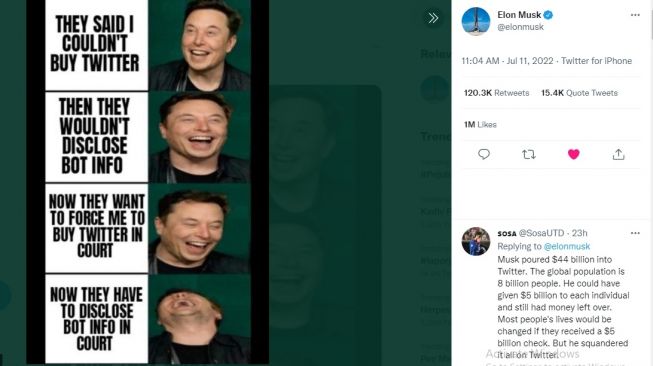 Meme Elon Musk. [Twitter]