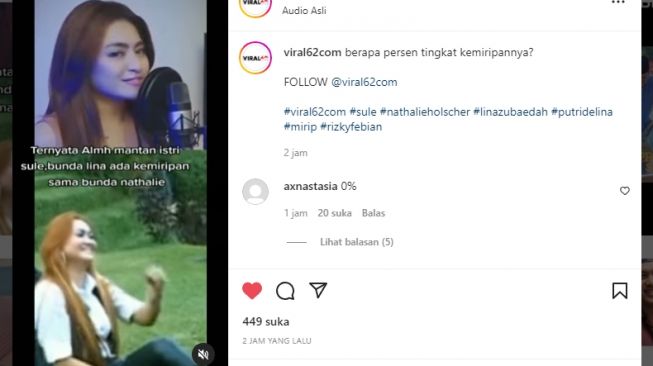 Beredar Video Nathalie Holscher dan Lina Jubaedah Disebut Mirip, Warganet Setuju