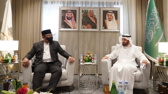 Temui Menteri Haji Saudi, Menag Yaqut Diskusikan Persiapan Awal Haji 2023