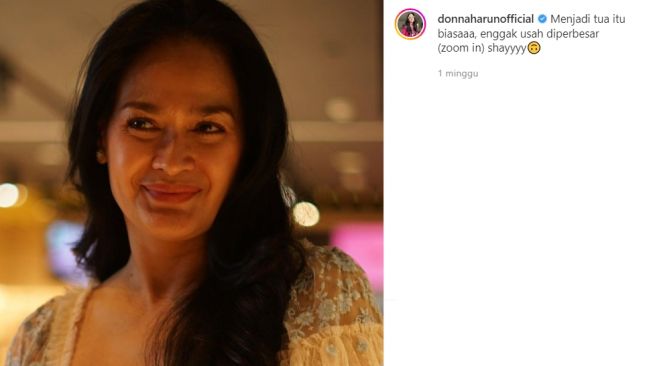 Penampilan Donna Harun di usia 54 tahun (instagram/donnaharunofficial)