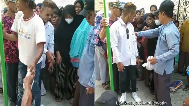 Sudah Berdandan Necis saat Antre Pembagian Daging Kurban, Pria Ini Malah Dapatkan Perlakuan Begini Dari Panitia