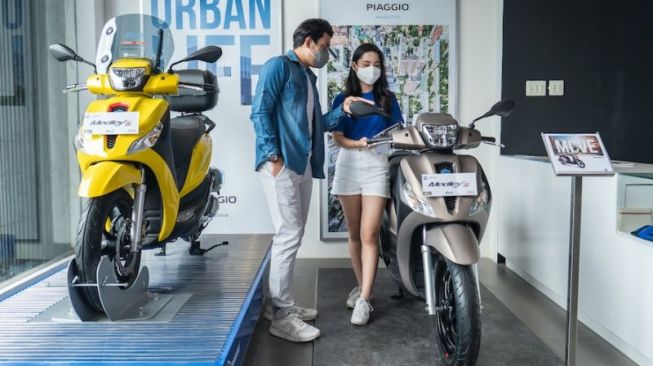 PT Piaggio Indonesia bersama PT Sinar Inti Harapan memperkuat jaringan dealer premium Motoplex 4 brands di Jalan Panjang, Jakarta Barat [Piaggio Indonesia via ANTARA].