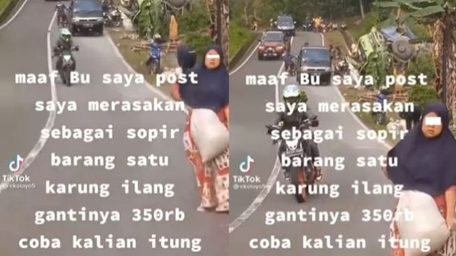 Truk Diduga Bawa Beras Terguling di Pinggir Jalan, Warga Malah Jarah Muatan Tuai Reaksi Prihatin Publik