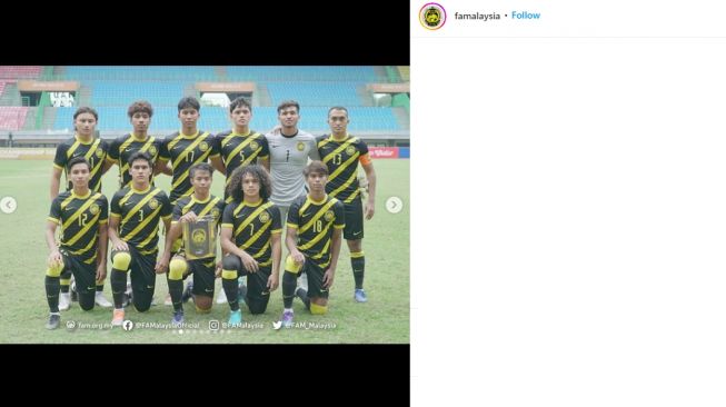 Skuad Malaysia U-19 saat kalahkan Vietnam U-19. (Instagram/famalaysia)