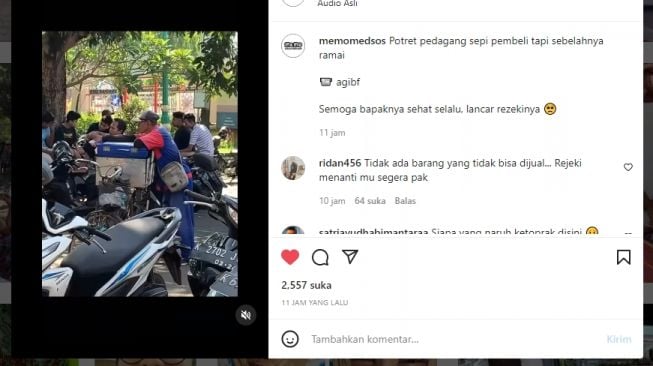 Dagangannya Sepi Pembeli Tapi Sebelahnya Ramai, Pedagang Ini Banjir Doa dari Warganet