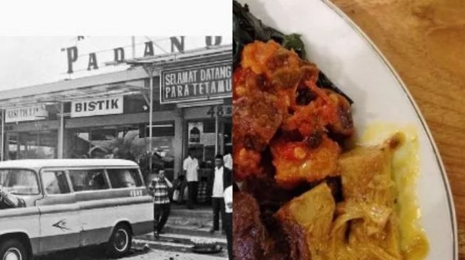 Lagi-lagi Foto Jadul Tahun 1971 Jadi Sorotan, Menu Makanan di Restoran Padang Ini Bikin Warganet Heran