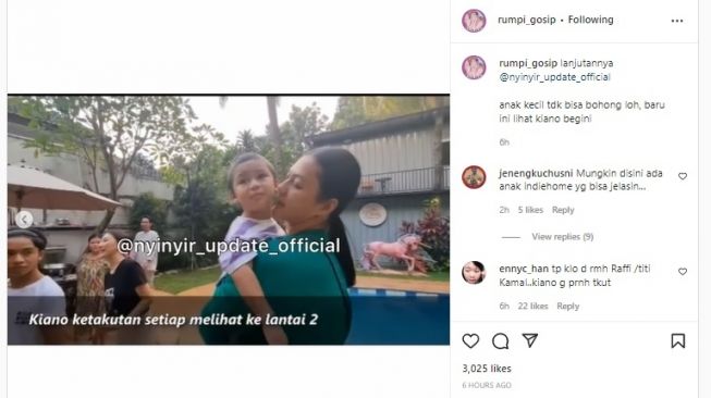 Main ke Rumah Ruben Onsu, Kiano Anak Baim Wong Malah Nangis Histeris